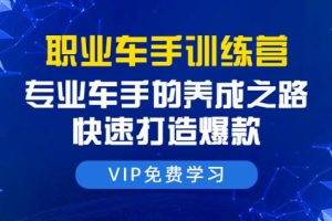 直通车课程：专业车手的养成之路，快速打造爆款（8节-无水印直播课）