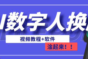 AI数字人换脸，可做直播（教程+软件）