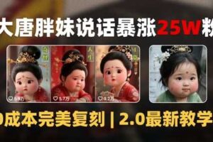 AI大唐胖贵妃说话2.0，40条视频暴涨40w粉，附独家变现攻略