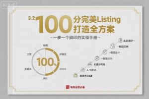 100分完美Listing打造全方案，想要完美listing必须是需要一步一个脚印的