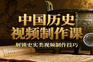 中国历史视频制作课:疆域地图集+参考文案+练习素材,解锁史实类视频制作技巧