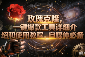 （16792期）玫瑰克隆工具，自媒体必备，一键爆款工具详细介绍和使用教程