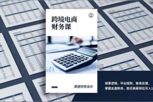 (17036期)跨境电商财务课,核算逻辑、平台规则、账务处理,掌握全盘账务,胜任高薪岗位月入1.5万+